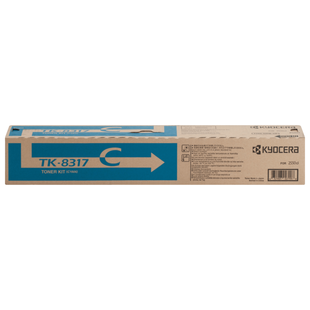 Kyocera Original Toner Cartridge - Laser - High Yield - Cyan - 1 Each