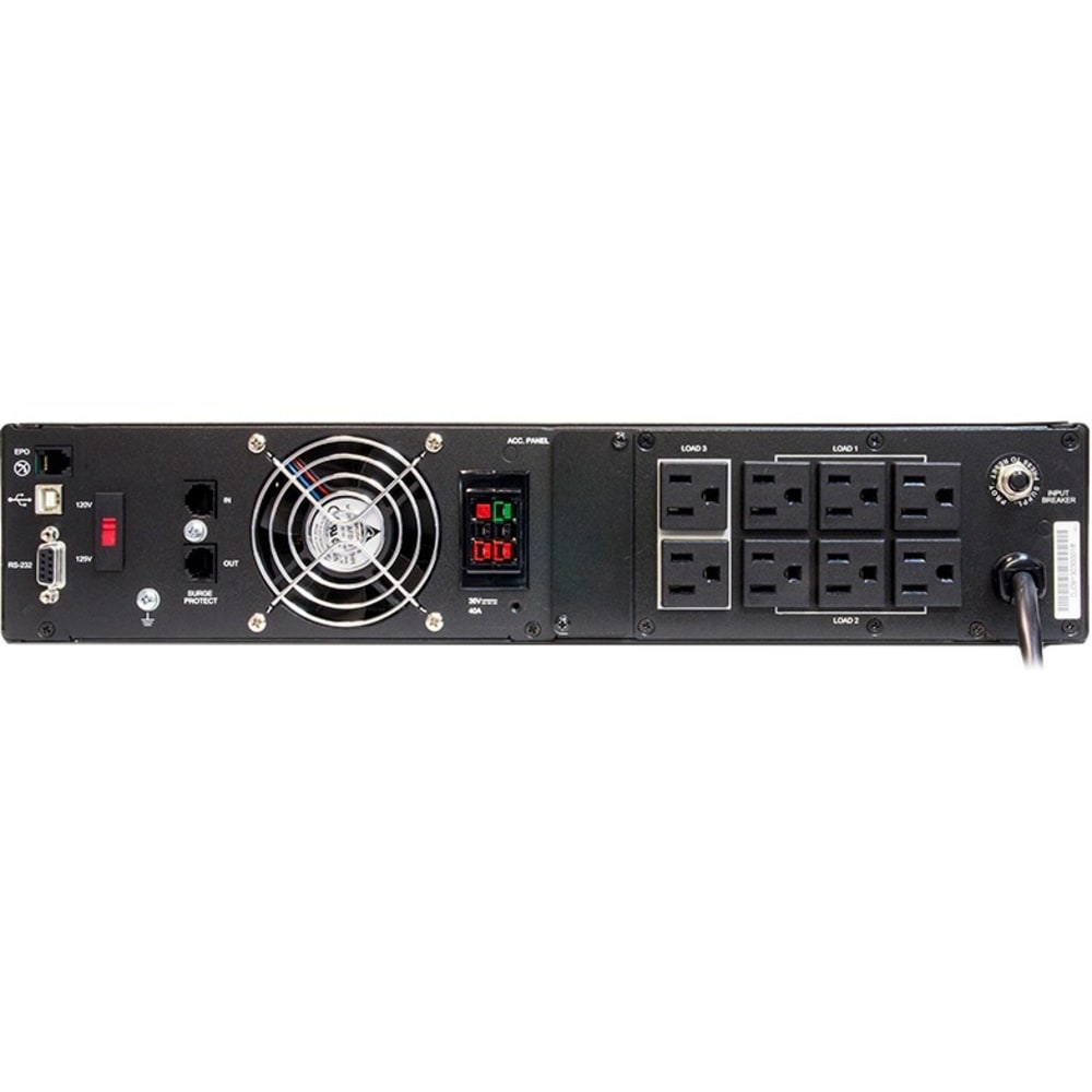 Minuteman 750 VA Line Interactive Rack/Wall/Tower UPS with 8 0utlets - 2U Wall Mountable, Rack-mountable, Tower - 9.70 Minute Stand-by - 120 V AC, 125 V AC Input - 125 V AC Output - Serial Port - USB - 8 x NEMA 5-15R