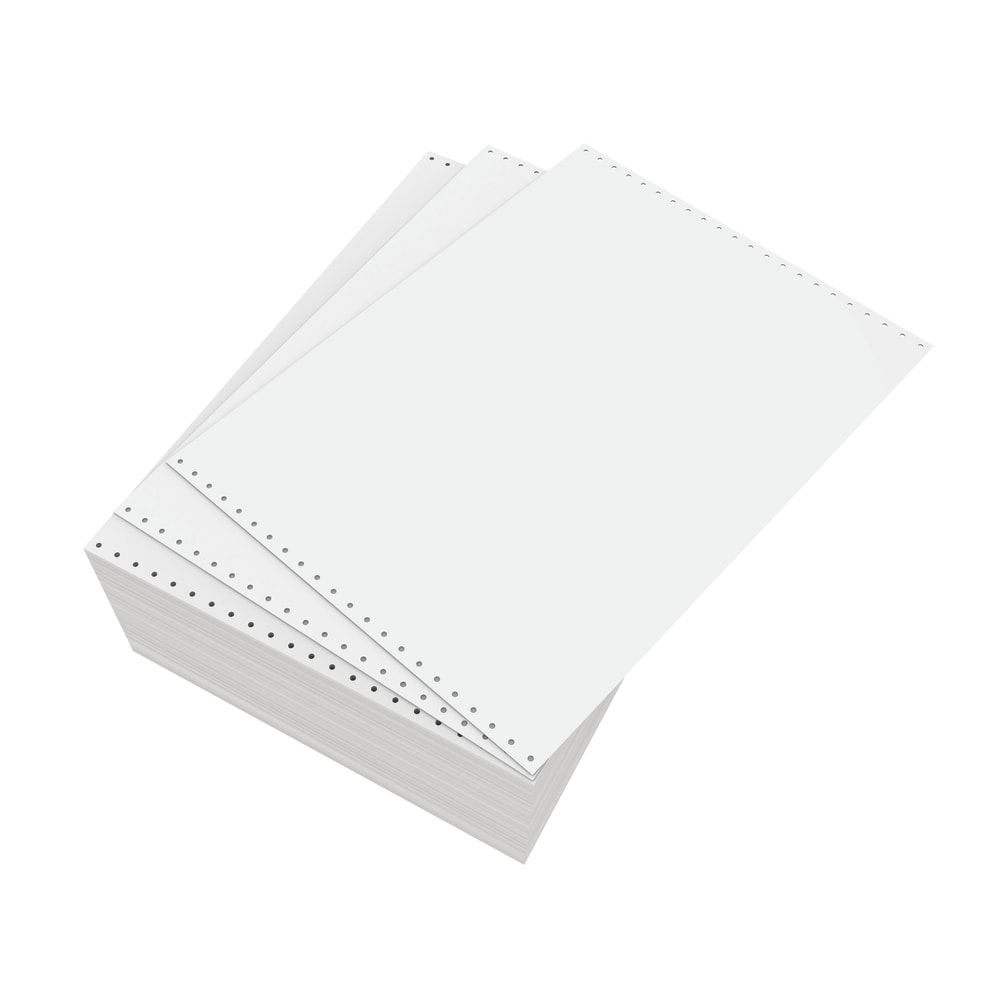 Domtar Continuous Form Paper, Unperforated, 14 7/8in x 11in, 18 Lb, White, Carton Of 3,000 Forms