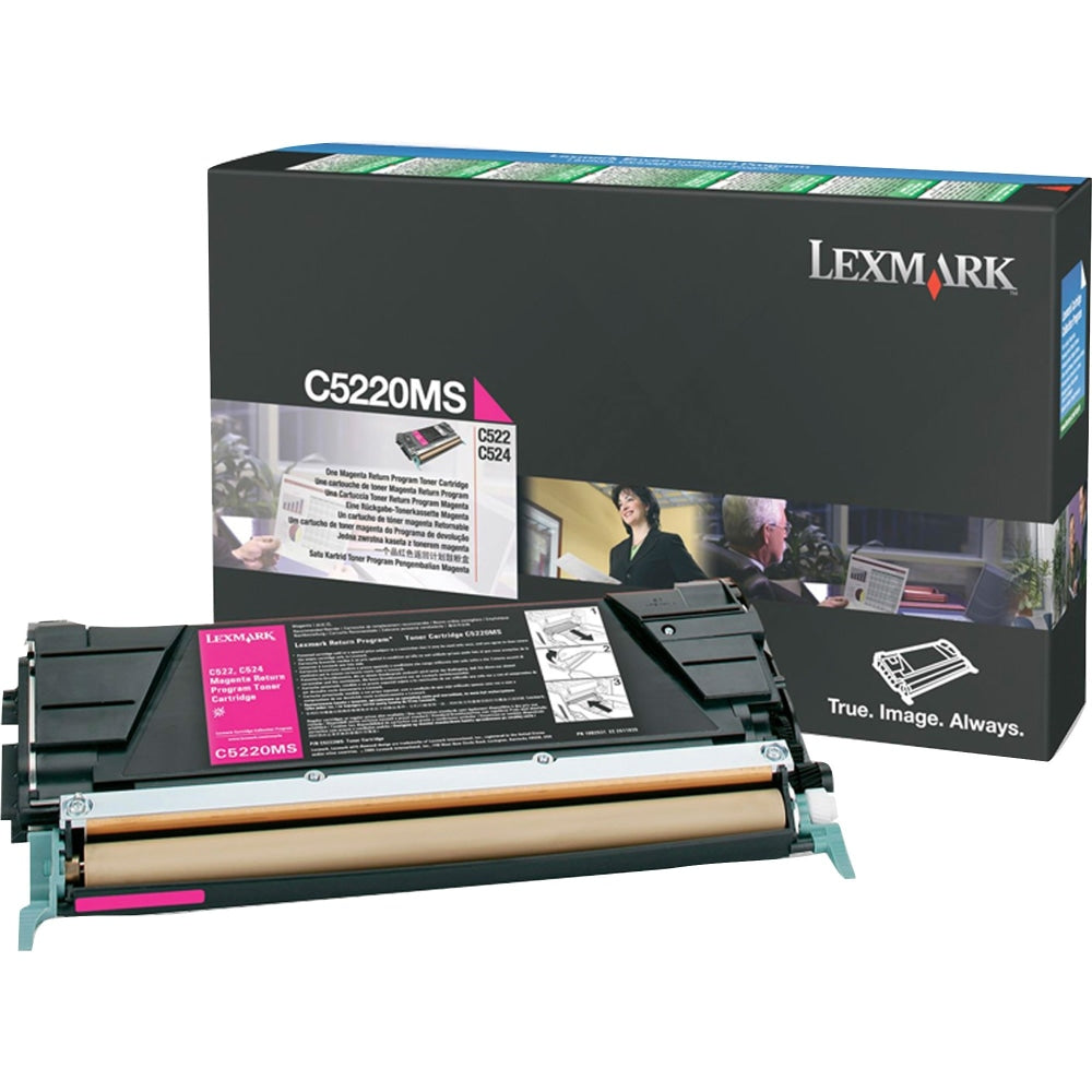 Lexmark C5220MS Magenta Return Program Toner Cartridge