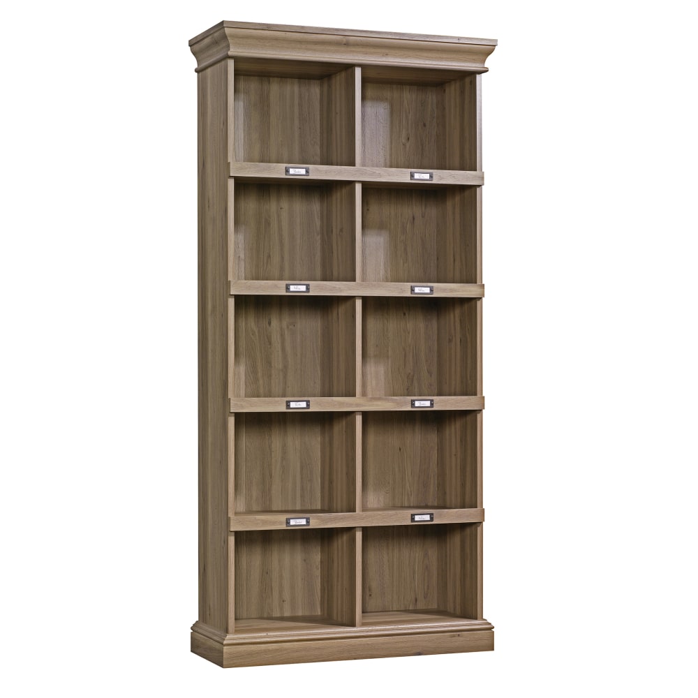 Sauder Barrister Lane Cubby Bookcase, Tall, Salt Oak