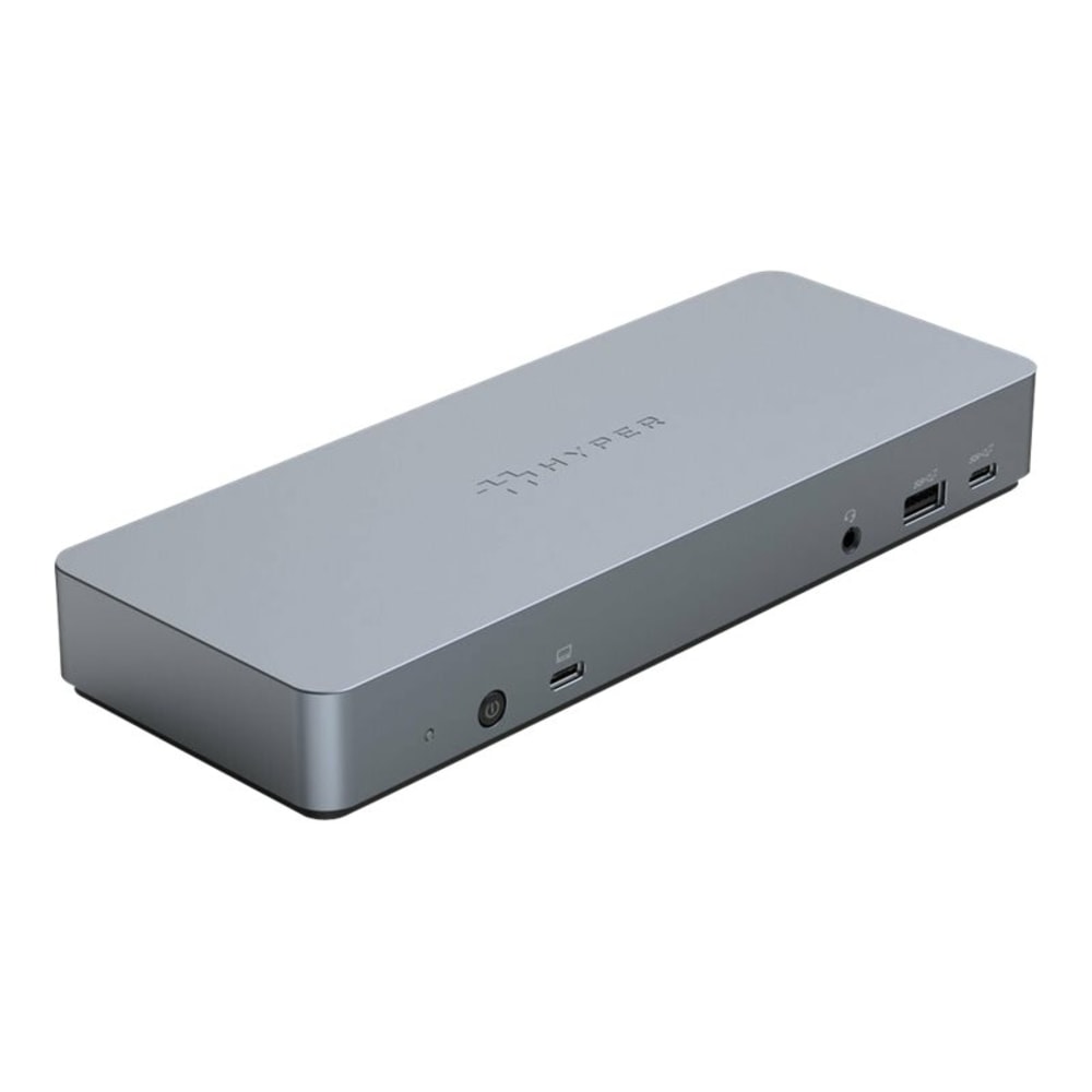 HyperDrive 14-Port USB-C Docking Station, 1-1/8inH x 8-5/16inW x 3-3/16inD, Gray, HD-GD1000