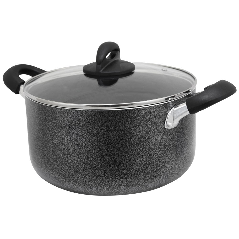 Oster Clairborne 6-Quart Aluminum Dutch Oven, Charcoal Gray