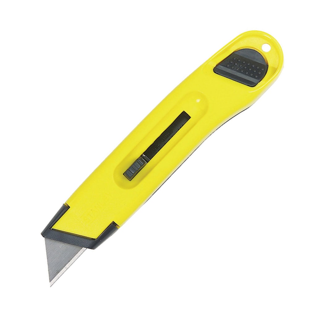 Stanley Bostich Plastic Retractable Utility Knife, 6in Blade , Yellow