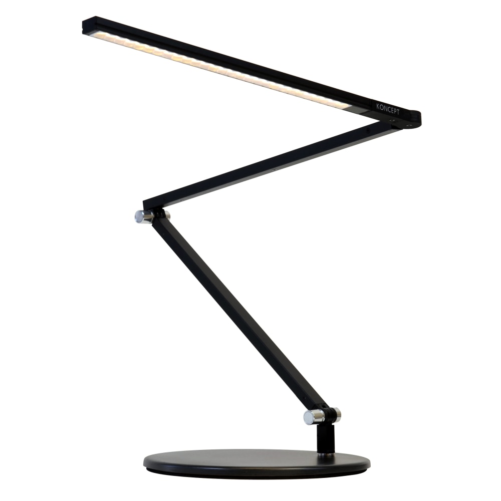 Koncept Z-Bar Mini LED Desk Lamp, Cool Light, 12-3/4inH, Metallic Black