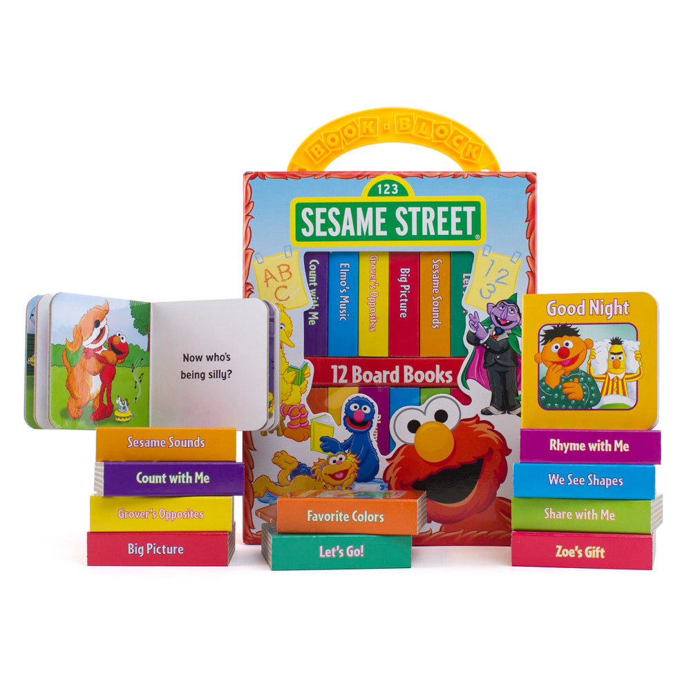 Phoenix International Kids My First Library Sesame Street Books, Set Of 12 Books