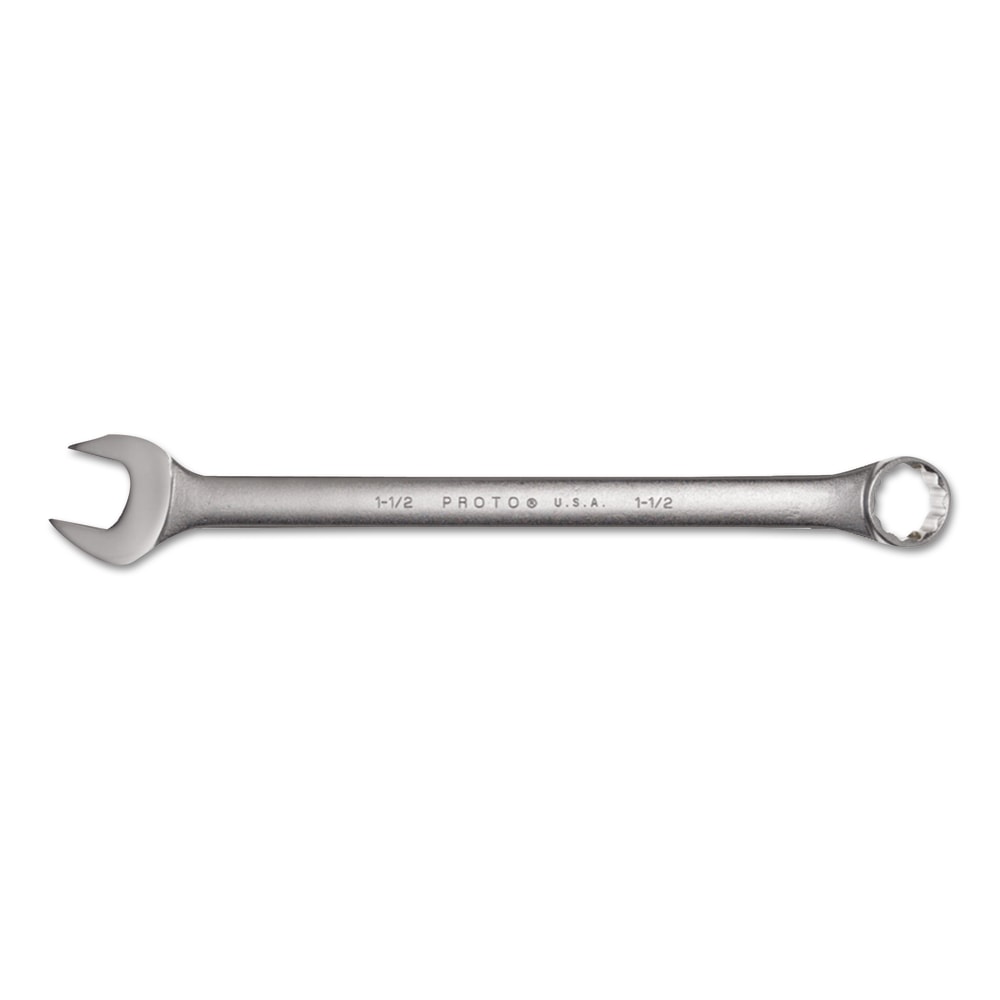 Proto Torqueplus 12-Point Combination Wrenches, Satin Finish, 1 1/2 Opening, 20 1/4