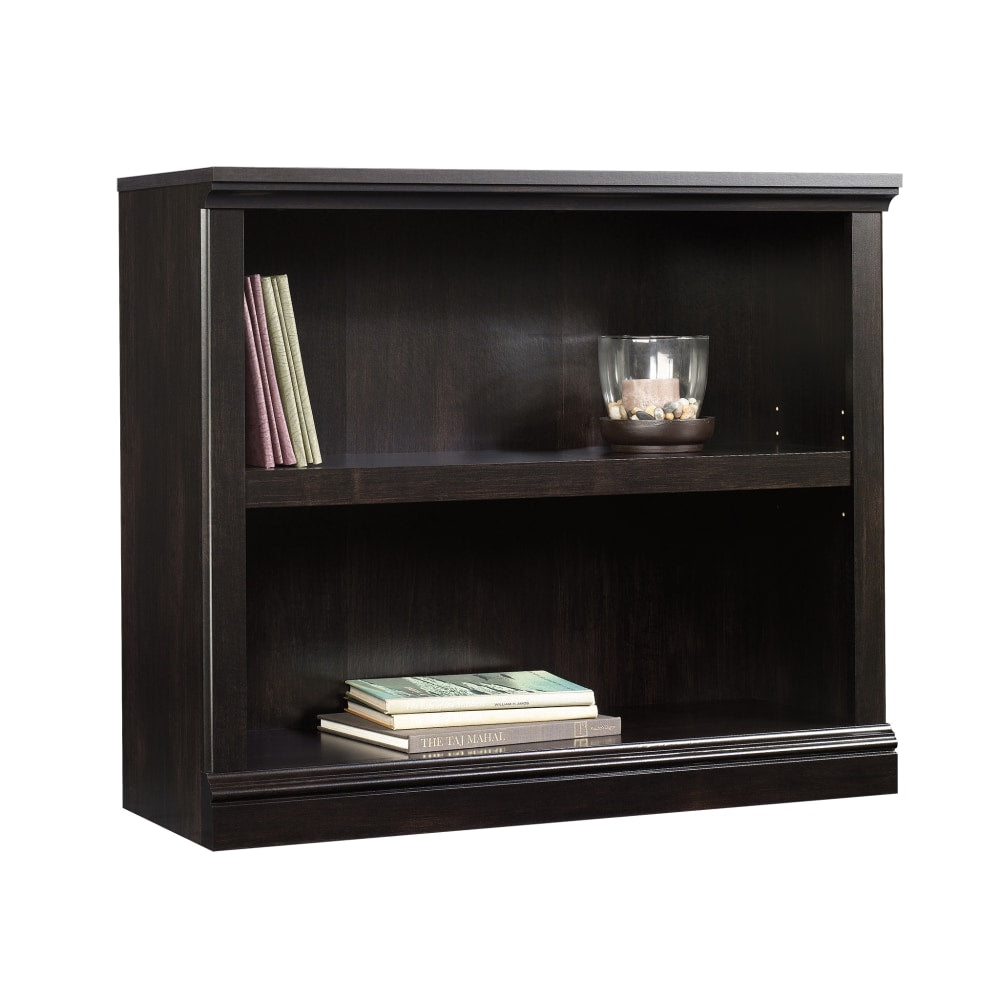 Sauder Select 30inH 2-Shelf Bookcase, Estate Black