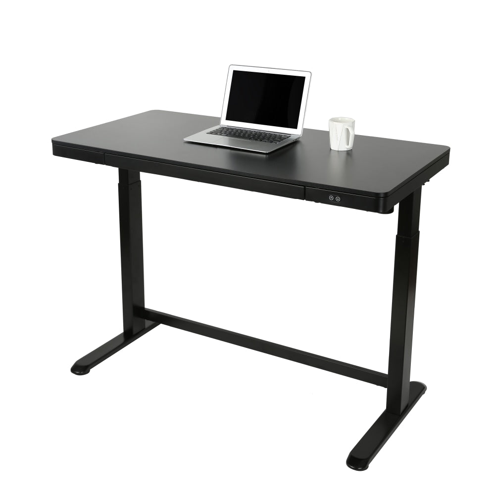 Realspace Electric 48inW Height-Adjustable Standing Desk, Black