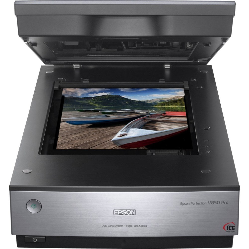 Epson Perfection V850 Pro Flatbed Scanner - 6400 dpi Optical - 48-bit Color - 16-bit Grayscale - Desktop - USB