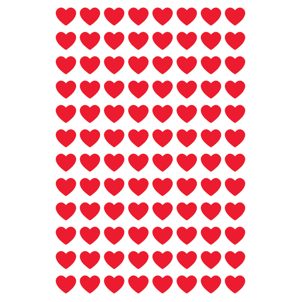 TREND Red Hearts superShapes Stickers, 800 Per Pack, 6 Packs