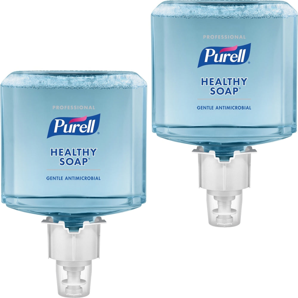 Purell Professional HEALTHY SOAP Antimicrobial Foam Hand Soap ES4 Refills, Fresh Scent, 1,200 mL, Blue, Pack Of 2 Bottles