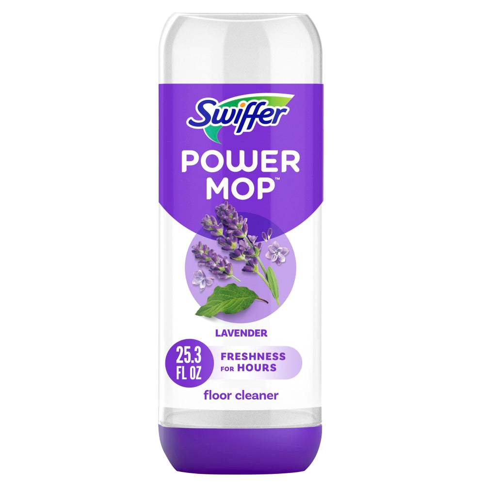 Swiffer PowerMop Floor Cleaning Solution Refill, Lavender Scent, 25.3 Oz