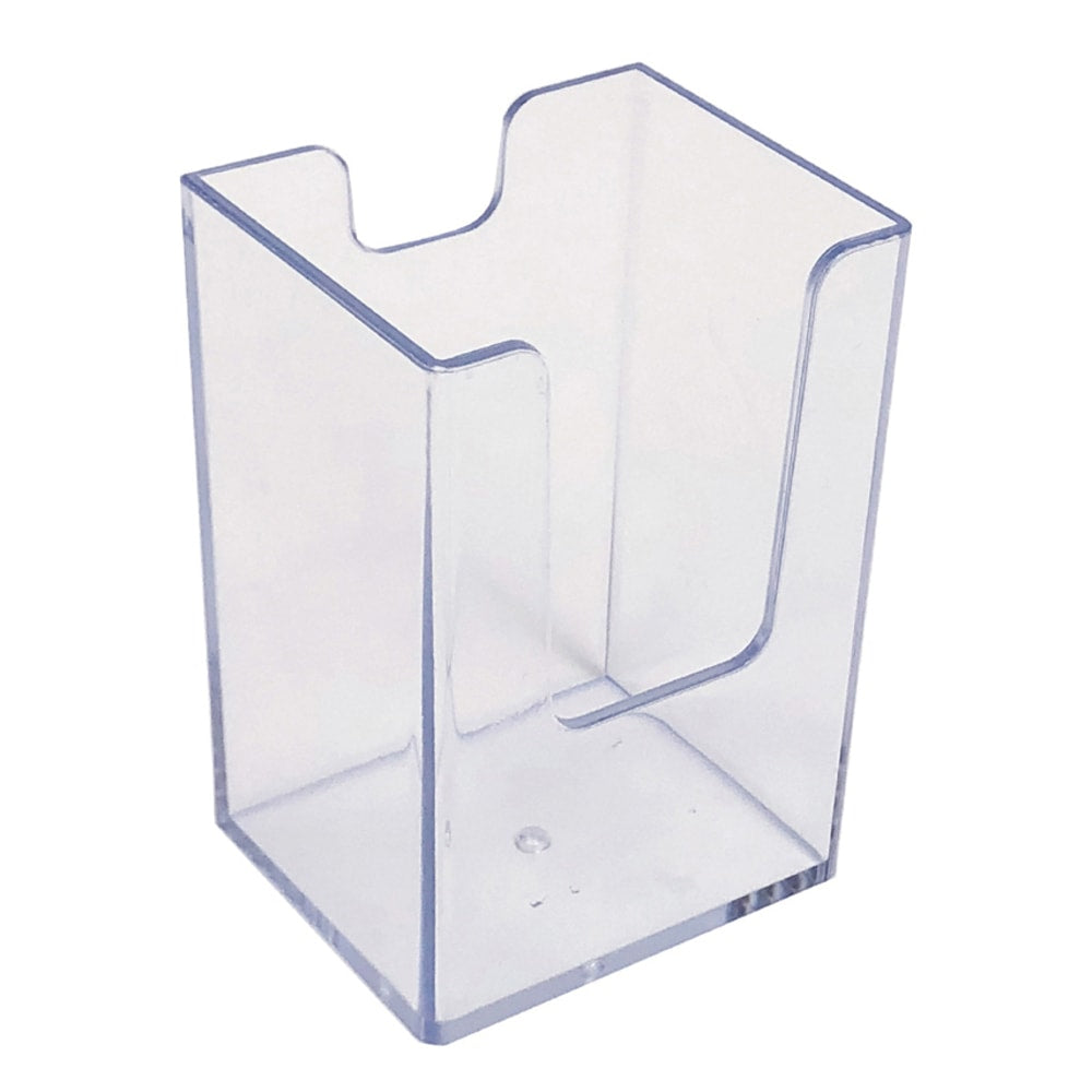 Azar Displays Deep Vertical Business/Gift Card Holders, 3-1/2inH x 2-15/16inW x 1-15/16inD, Clear, Pack Of 10 Holders