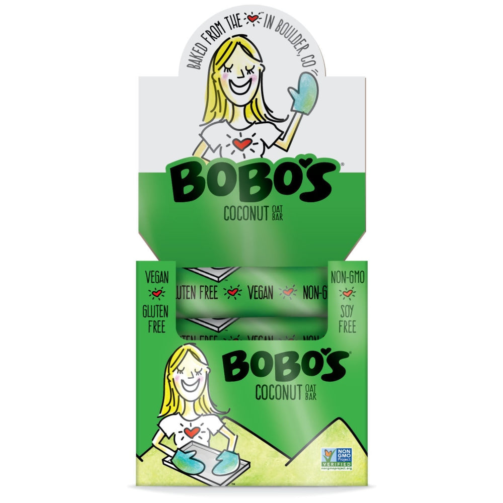 BoBos Oat Bars, Coconut, 3.5 Oz, Box of 12 Bars