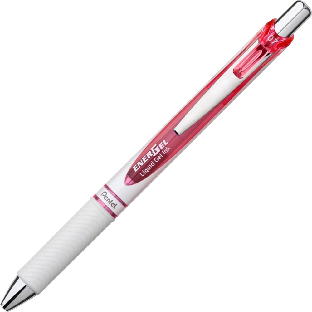 Pentel EnerGel Pearl Retractable Liquid Gel Pen, Medium Point, 0.7 mm, Pearl Pink Barrel, Pink Ink