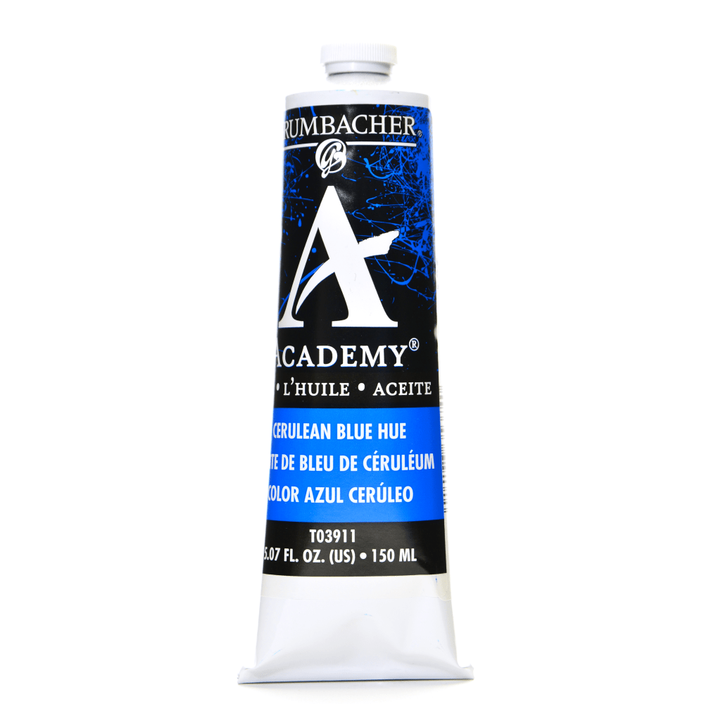 Grumbacher Academy Oil Colors, 5.07 Oz, Cerulean Blue Hue, Pack Of 2