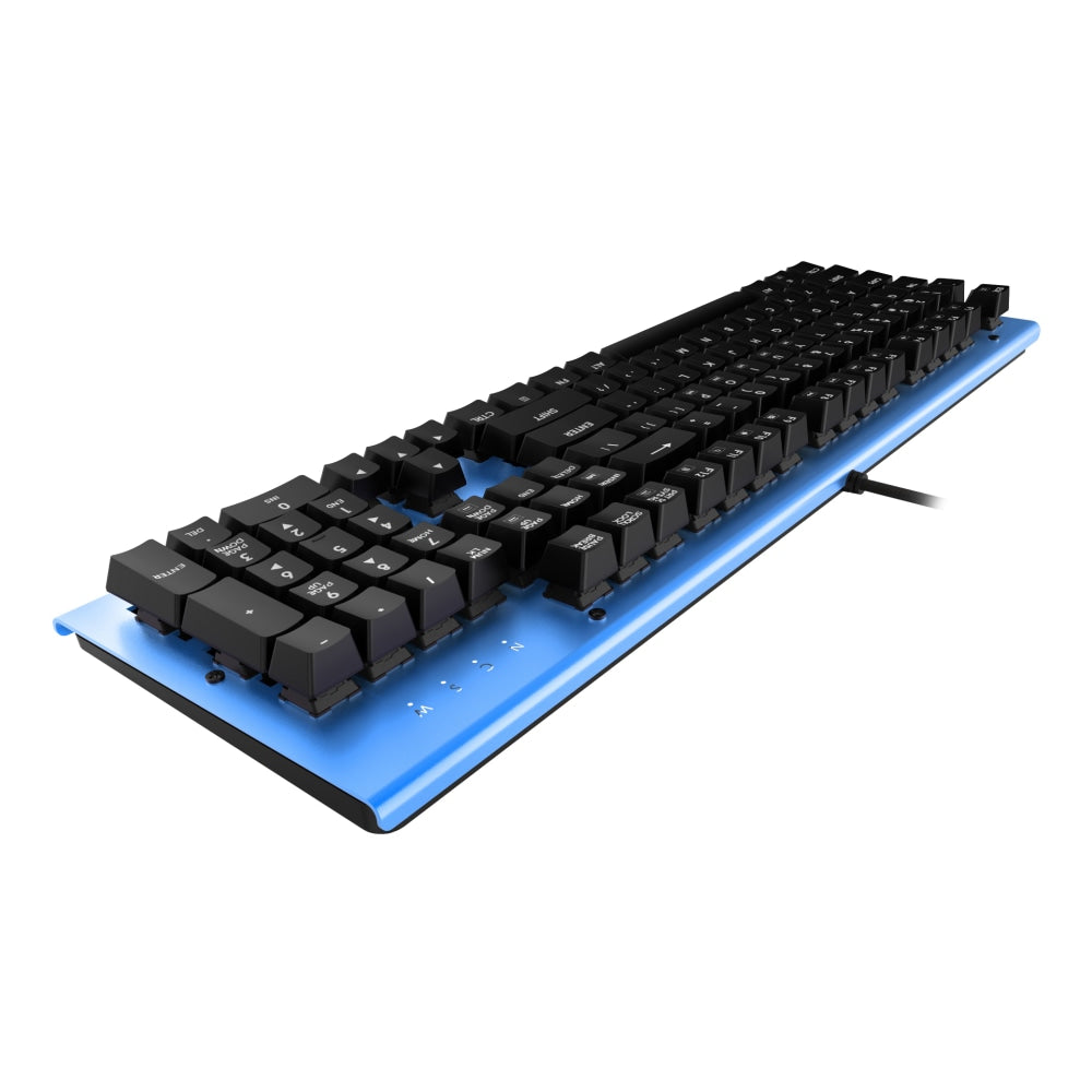 Azio MK HUE USB Keyboard, Blue, MK-HUE-BU