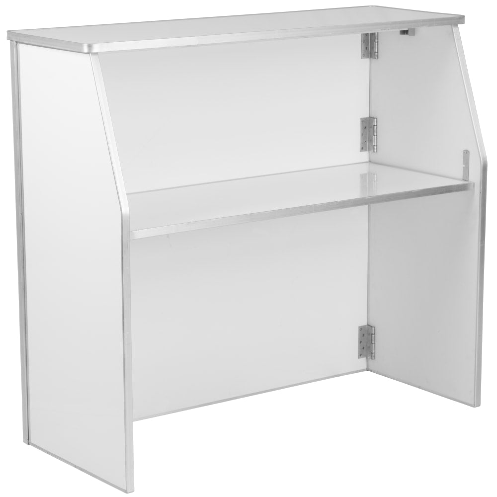 Flash Furniture Laminate Foldable Bar, White