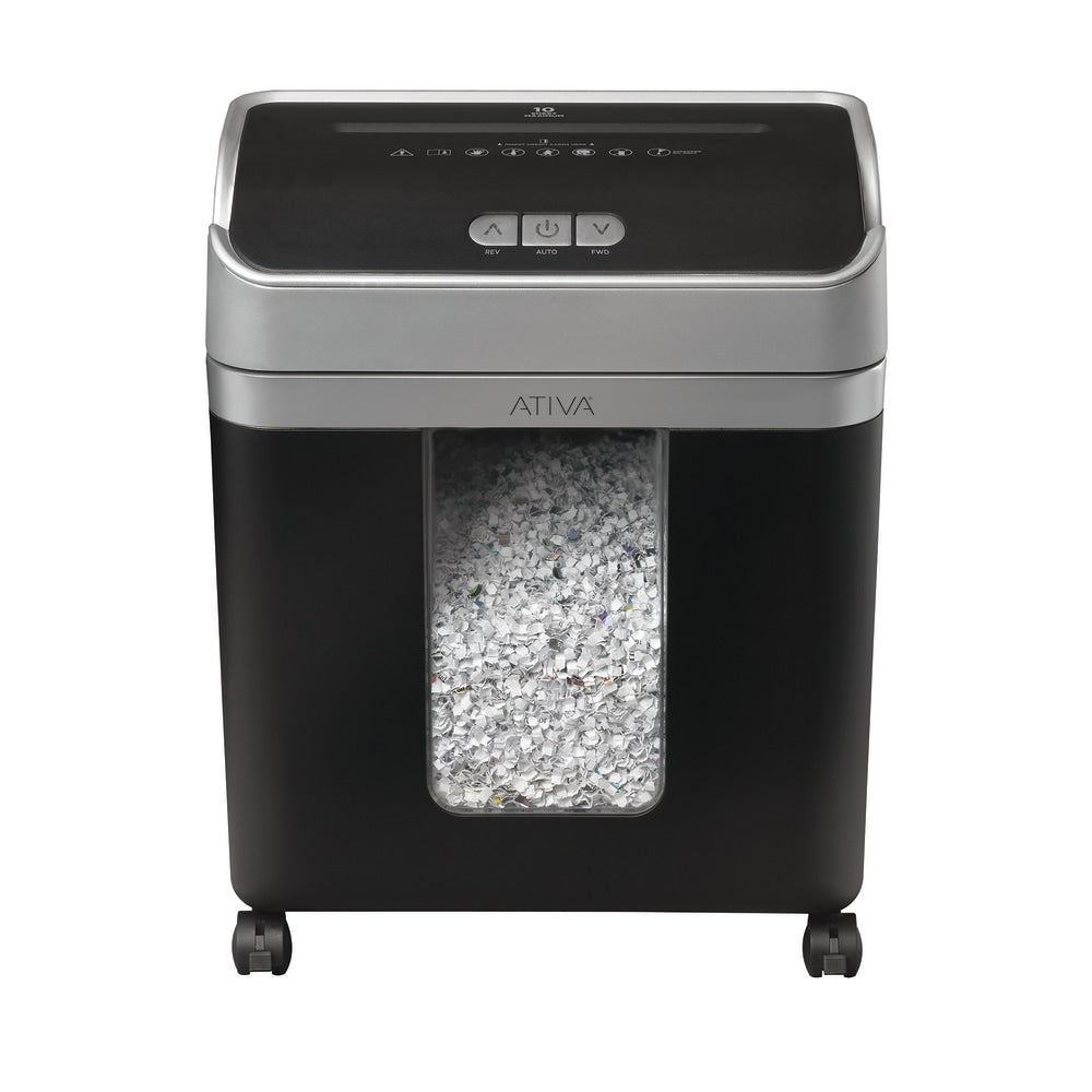 Ativa 10-Sheet Micro-Cut Shredder, OMM103P