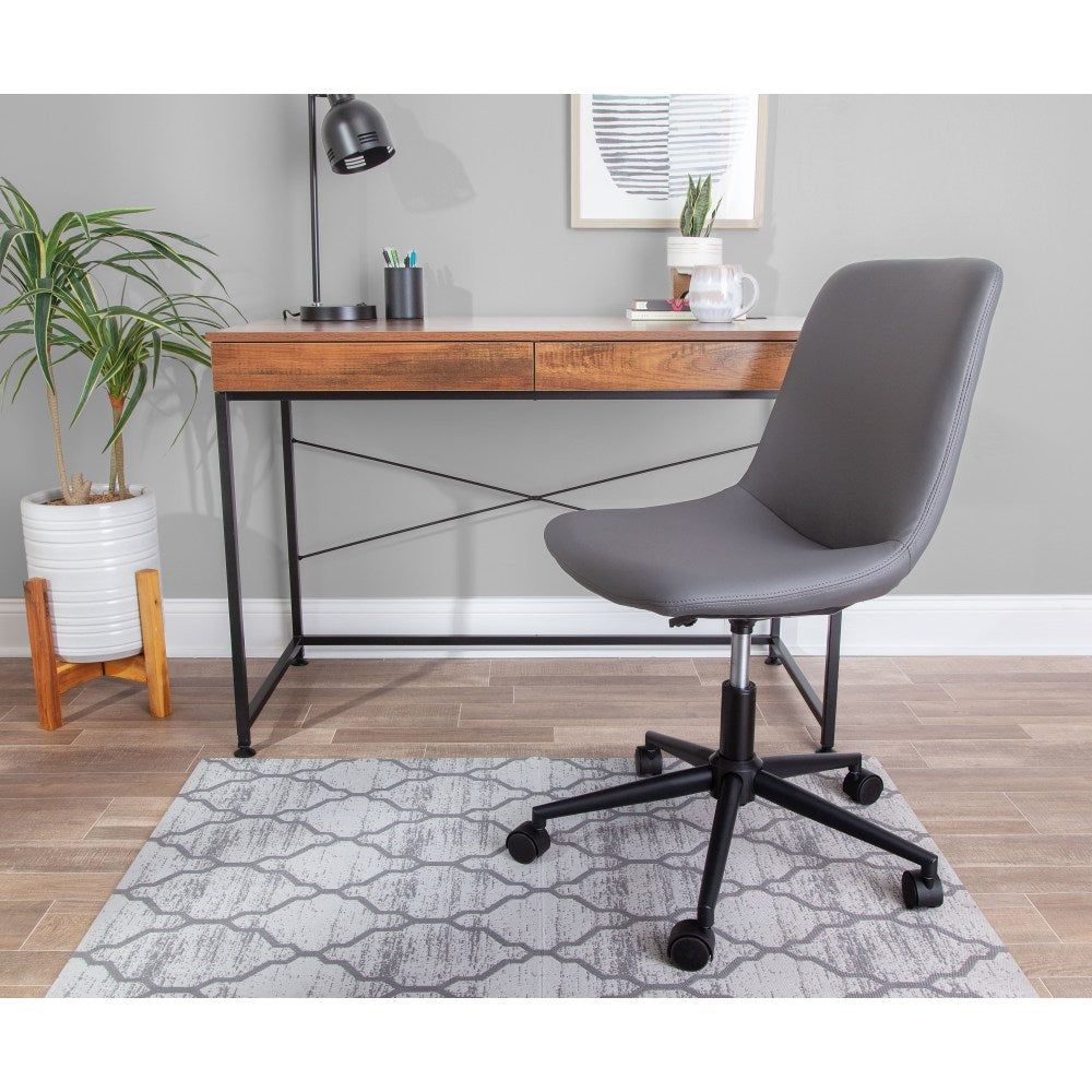 Realspace Designer Chair Mat, 36inW x 48inD, Gray