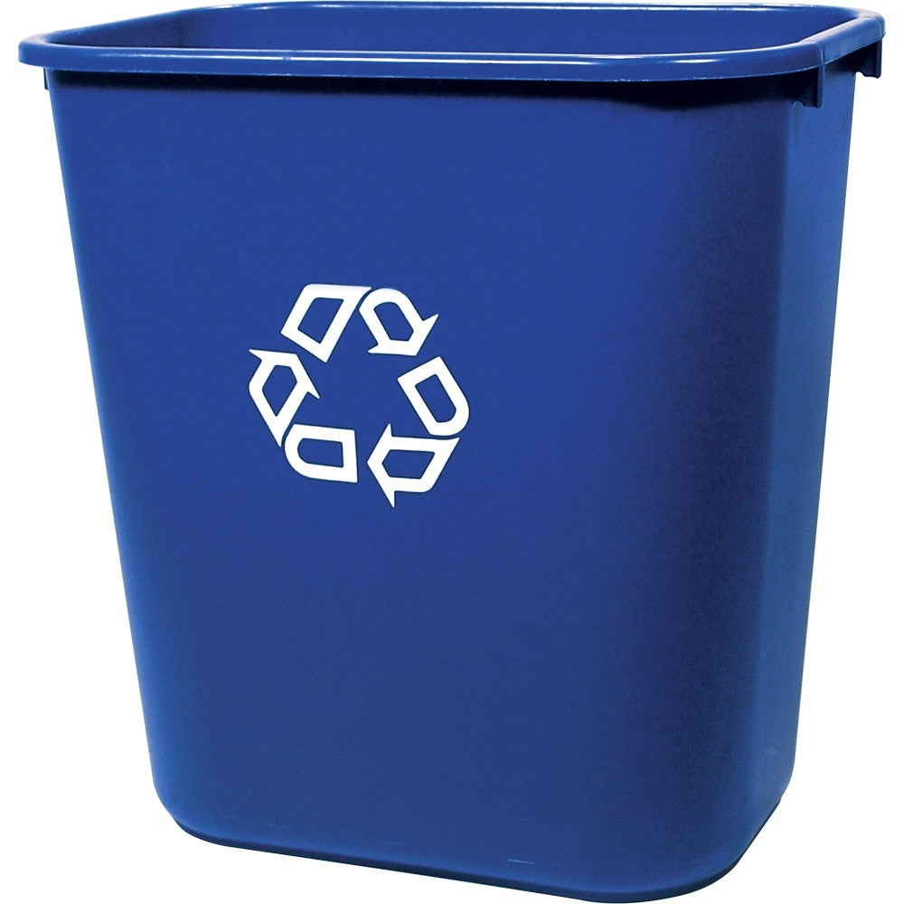 Rubbermaid Desk-Side Container, 7-Gallons, Blue