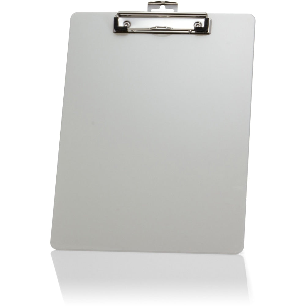 Officemate Aluminum Clipboard - 8 1/2in x 11in - Aluminum - Silver - 1 Each