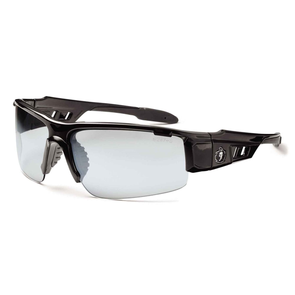 Ergodyne Skullerz Safety Glasses, Dagr, Black Frame, Indoor/Outdoor Lens