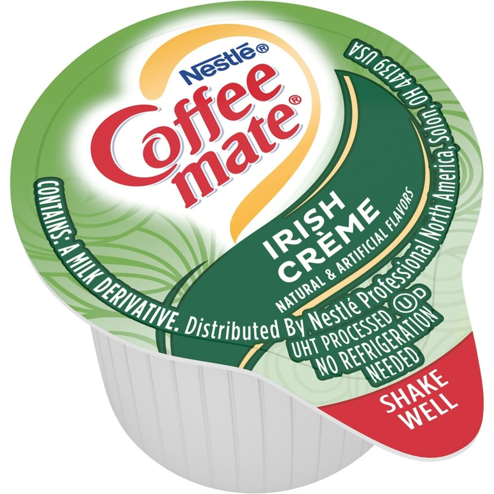 Nestle Coffee-mate Liquid Creamer, Irish Creme Flavor, 0.37 Oz Single Serve x 50