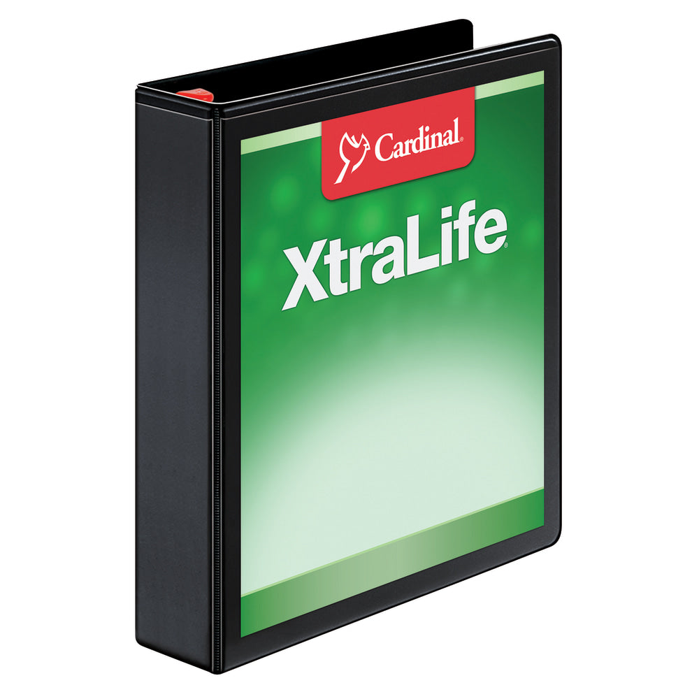 Cardinal XtraLife Locking Slant-D Ring 3-Ring Binder, 1 1/2in D-Rings, Black