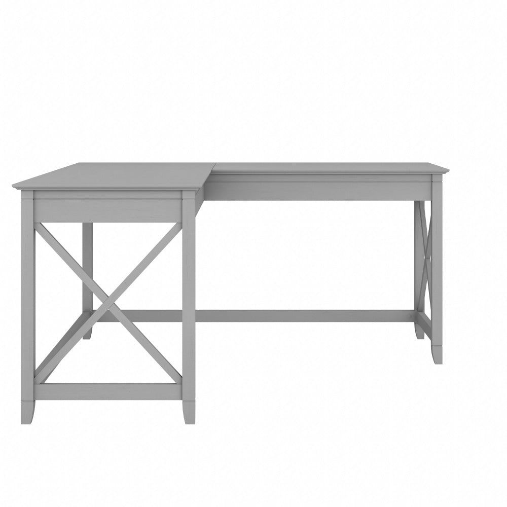 Bush Business Furniture Key West 60inW L-Shaped Corner Desk, Cape Cod Gray, Standard Delivery