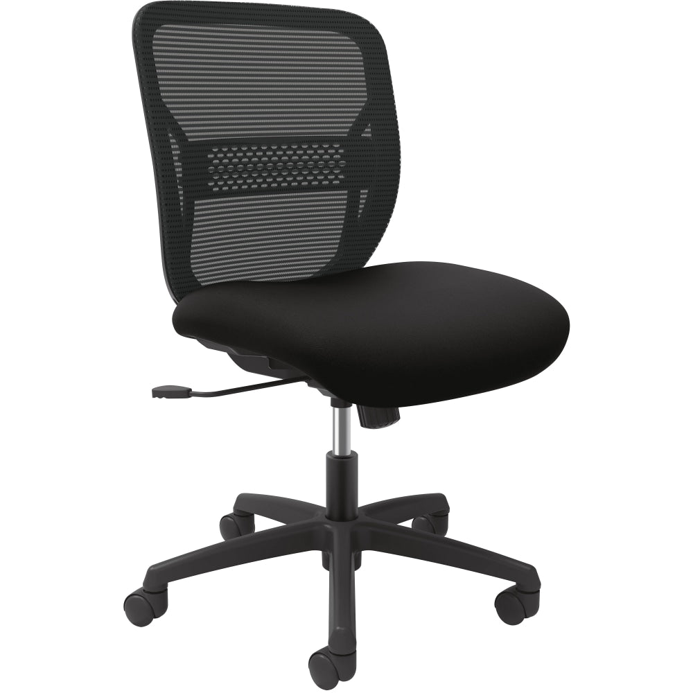 HON Gateway Armless Mesh/Fabric Mid-back Task Chair, Black