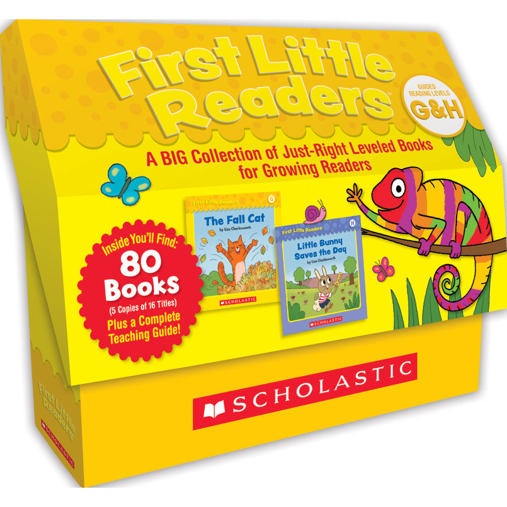 Scholastic First Little Readers: Guided Reading Levels G & H, Set Of 80 Books