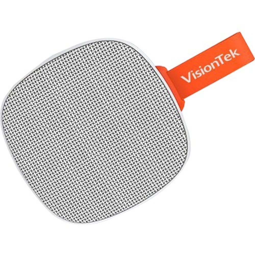 VisionTek Sound Cube Portable Bluetooth Speaker System - Gray - TrueWireless Stereo - Near Field Communication - Battery Rechargeable