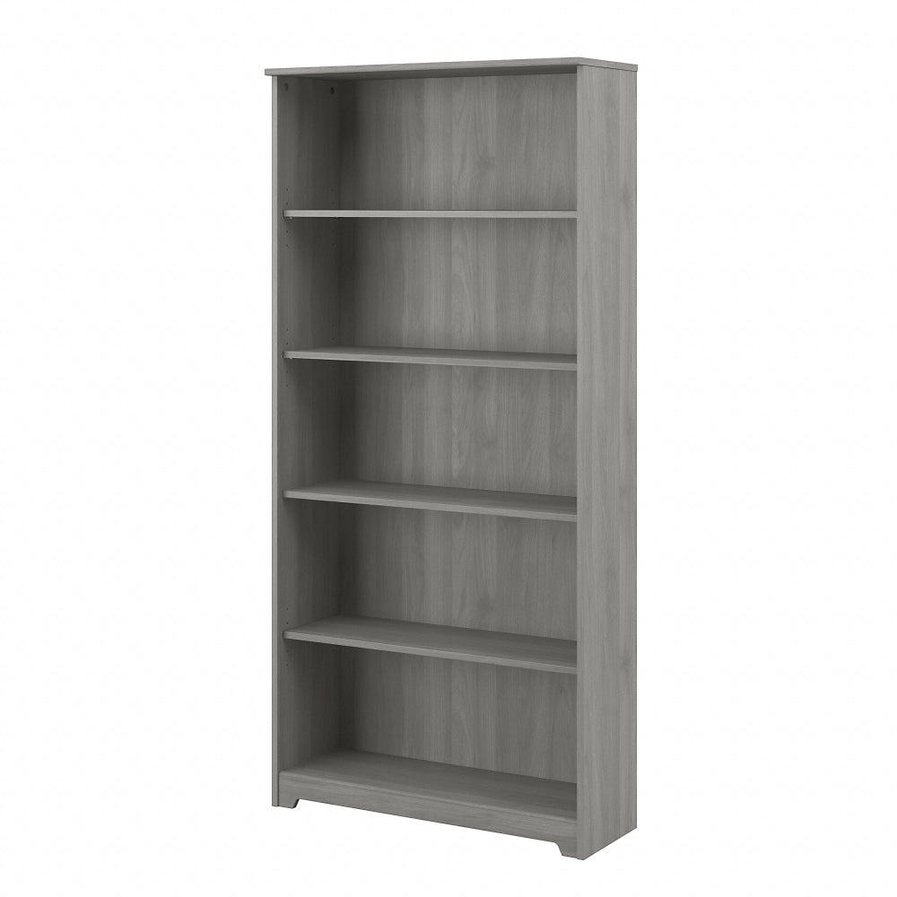 Bush Business Furniture Cabot 67inH 5-Shelf Bookcase, Modern Gray, Standard Delivery