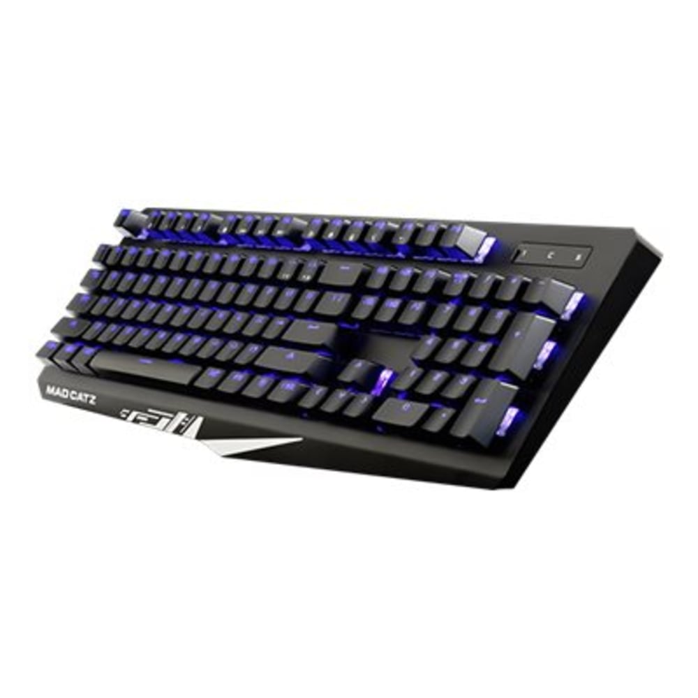 Mad Catz S.T.R.I.K.E.4 - Keyboard - backlit - USB - AZERTY - key switch: CHERRY MX Red - black