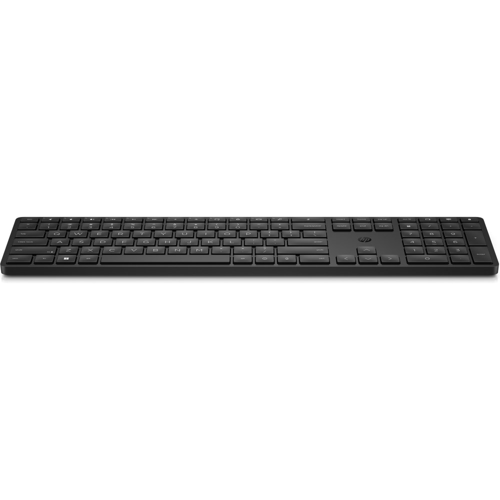 HP 455 Programmable Wireless Keyboard - Wireless Connectivity - RF - 2.40 MHz - English (US) - Notebook - PC - AA Battery Size Supported - Black