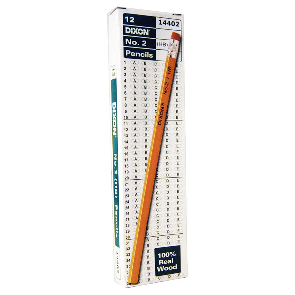 Dixon Pencils, #2 Soft Lead, Box Of 12