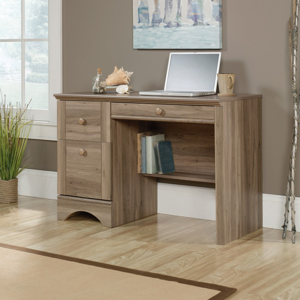 Sauder Harbor View 44inW Computer Desk, Salt Oak