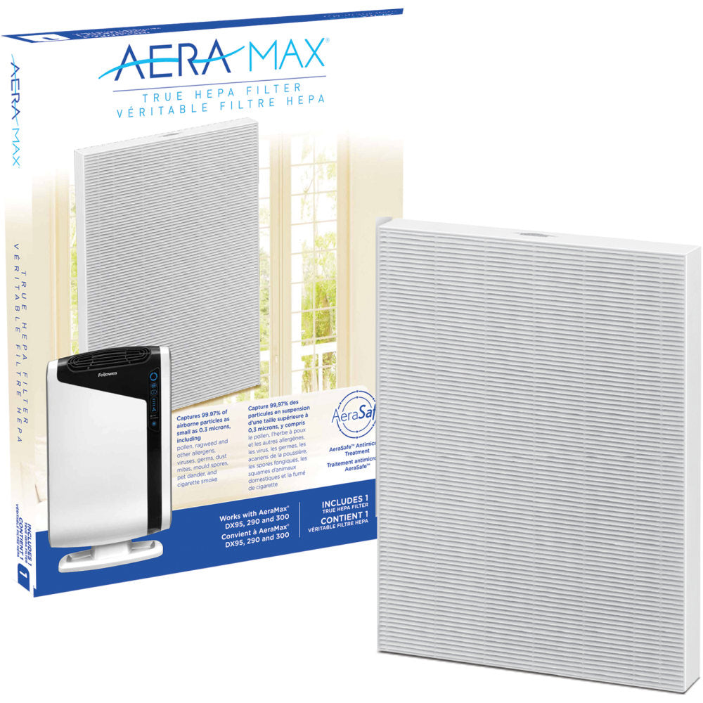 Fellowes AeraMax True HEPA Filters, 16-5/16inH x 12-11/16inW x 1-1/4inD, Pack Of 4 Filters