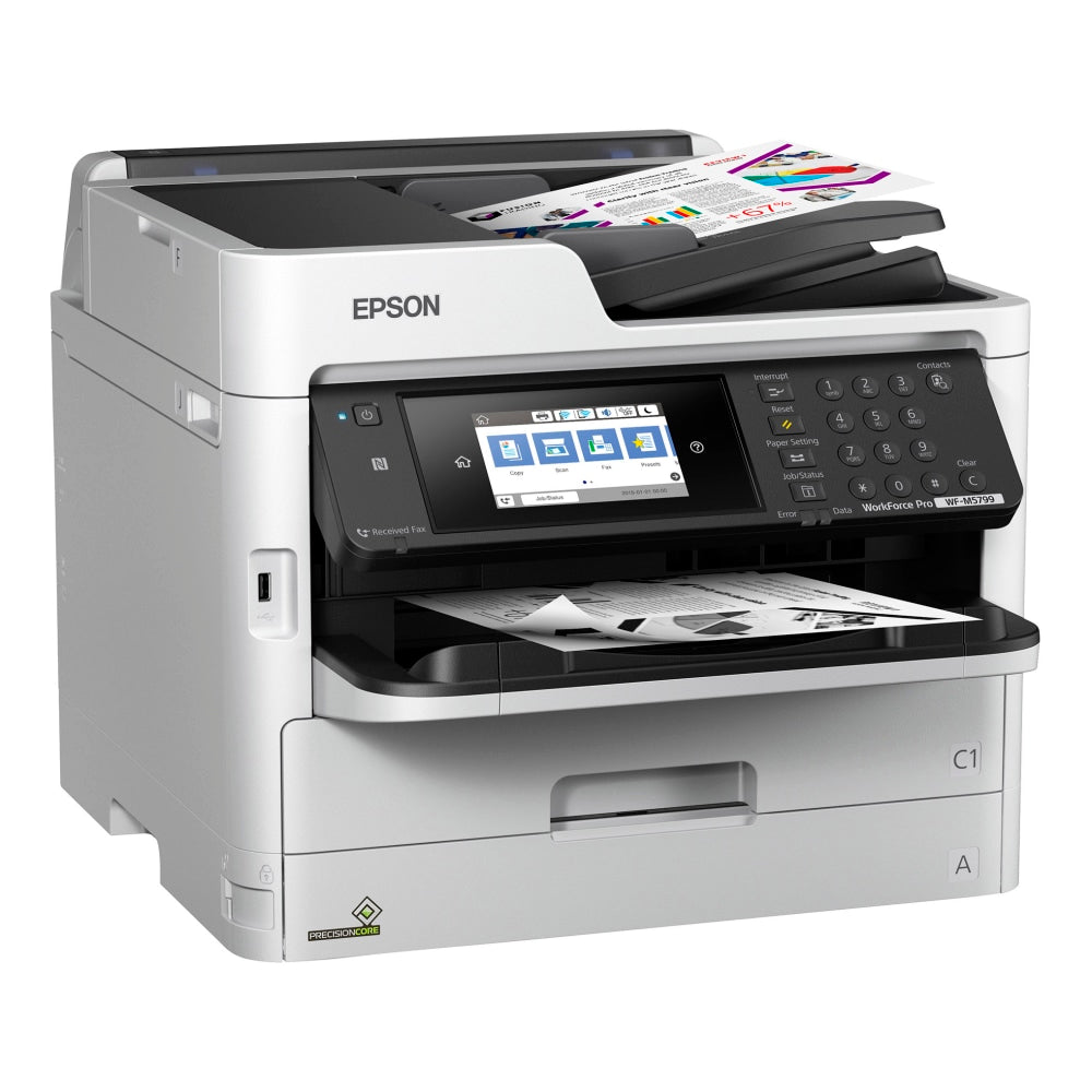 Epson WorkForce Pro WF-M5799 Wireless InkJet All-In-One Monochrome Printer