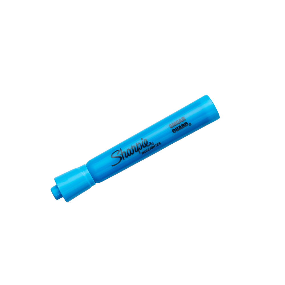 Sharpie Accent Highlighters, Turquoise Blue, Pack Of 12