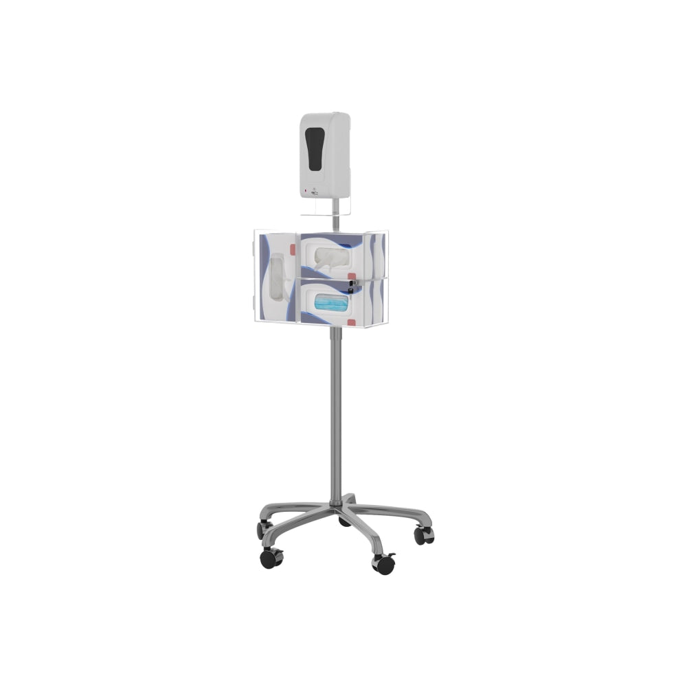 CTA Heavy-Duty Mobile Sanitizing Station with Automatic Soap Dispenser - Hand sanitizer/soap dispenser