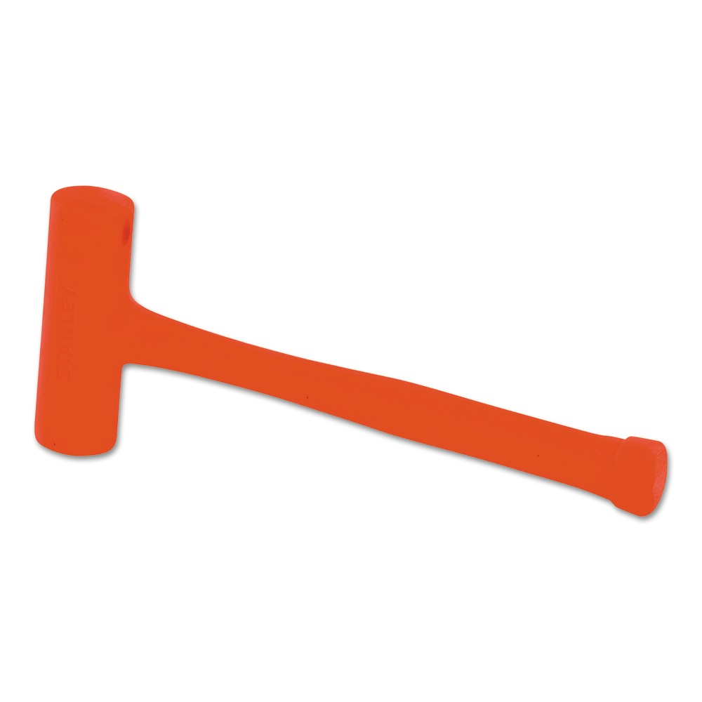 Compo-Cast Slimline Head Soft Face Hammers, 21 oz Head, 1 3/4 in Dia., Orange