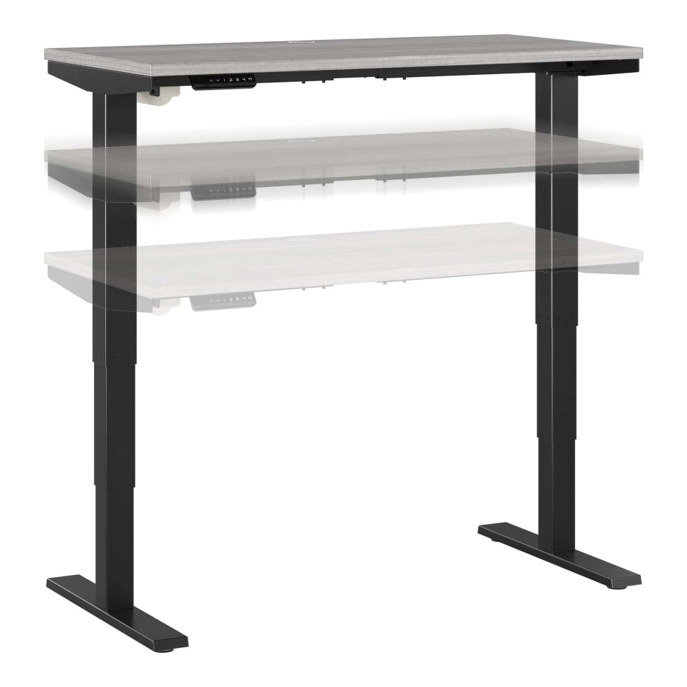 Bush Business Furniture Move 40 Series Electric 48inW x 24inD Electric Height-Adjustable Standing Desk, Platinum Gray/Black, Standard Delivery