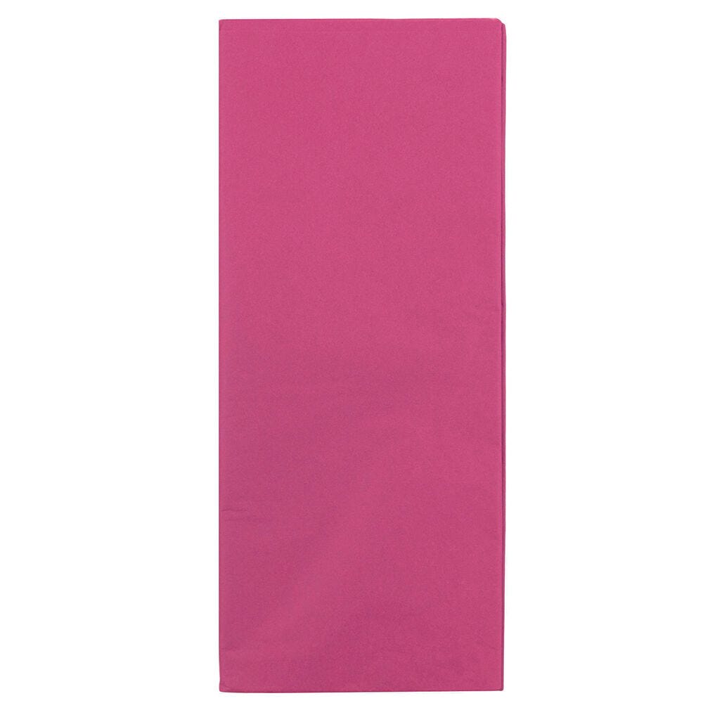 JAM Paper Tissue Paper, 26inH x 20inW x 1/8inD, Fuchsia, Pack Of 10 Sheets