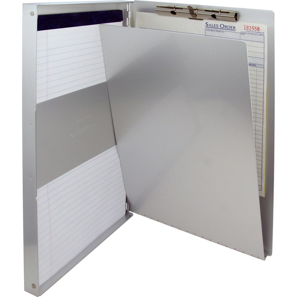 Saunders Snapaks Form Holder Storage Clipboard, Legal Size, Silver