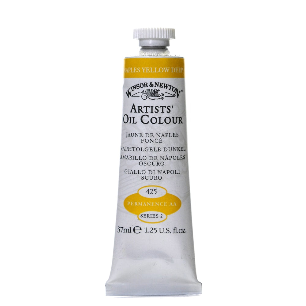 Winsor & Newton Artists Oil Colors, 37 mL, Naples Yellow Deep, 425, Pack Of 2