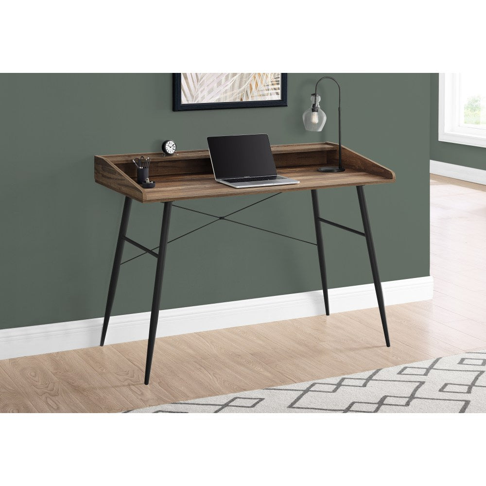 Monarch Specialties Len 48inW Computer Desk, Brown