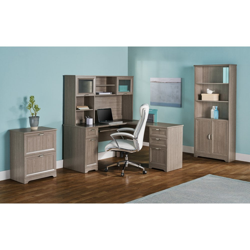 Realspace Magellan 59inW L-Shape Corner Desk, Gray